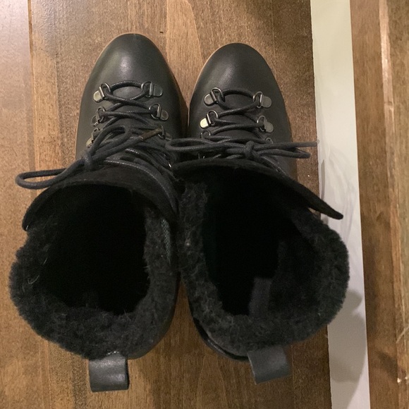 Leather Suede & Merino Wool Wedge Ankle Boot Emu Australia - Picture 10 of 10